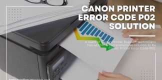 what does p02 mean on a canon printer